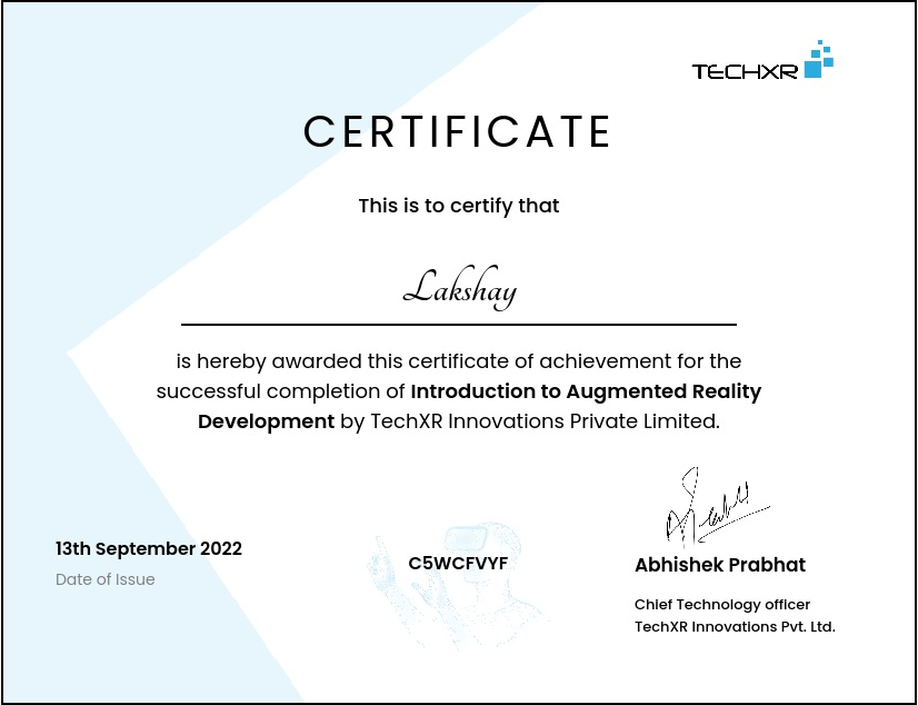 Certificate_TechXR